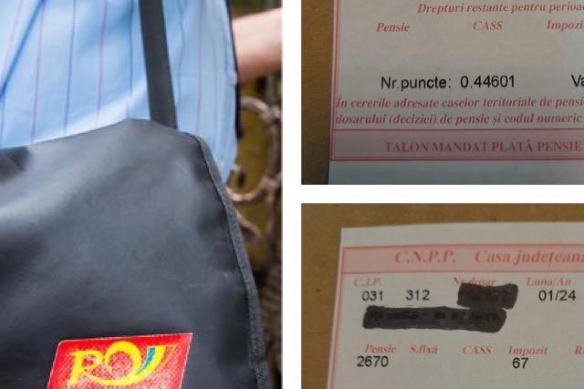 Calendarul plății pensiilor în ianuarie 2024