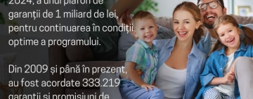 Programul „Noua Casă” continuă în anul 2024 cu un plafon de garanții în valoare de 1 miliard de lei 