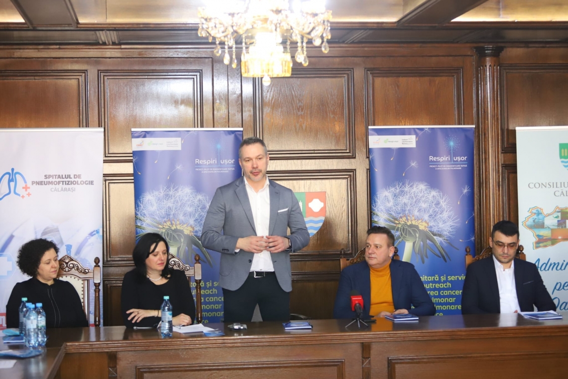 Proiectul „Respiri ușor” pentru depistarea bolilor pulmonare. Peste 250 de călărășeni au beneficiat de consult preventiv
