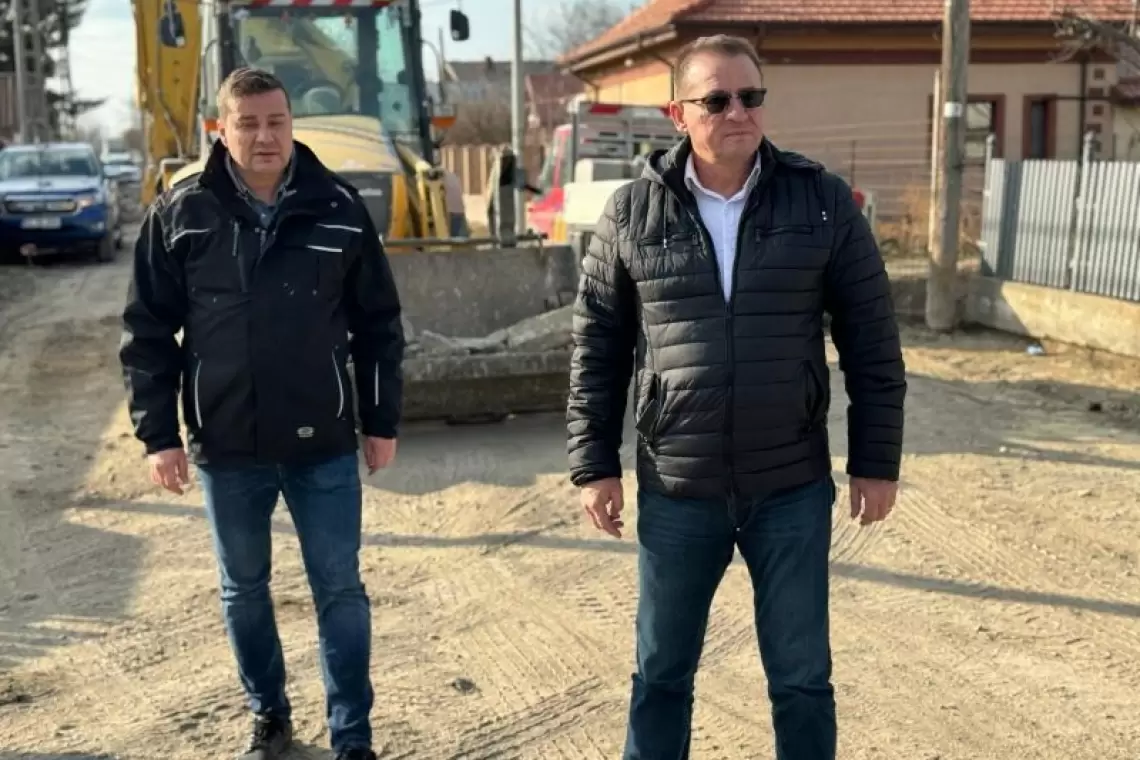 Marius Dulce, despre lucrările din cartierul Măgureni: Au ajuns la un procent de 50%