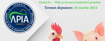 APIA primește până pe 24 martie inclusiv Cereri de plată pentru intervenția DR-06 - Bunăstarea animalelor