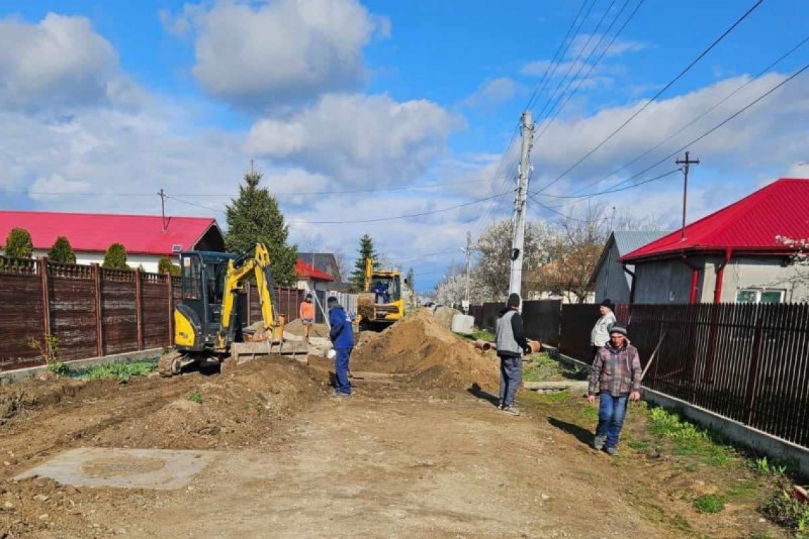 Grădiștea | V. Matei: Au început lucrările la obiectivul de investiții ,,Extindere sistem de canalizare în comuna Grădiștea, județul Călărași"