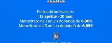 A cincea ediție din 2024, de titluri de stat TEZAUR are dobânzi neimpozabile de până la 6,85% pe an 