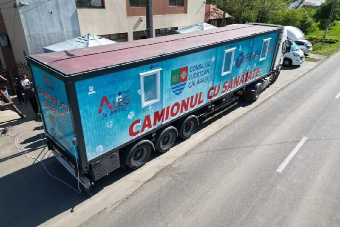 ”Camionul cu sănătate" a ajuns în localitatea Alexandru Odobescu!