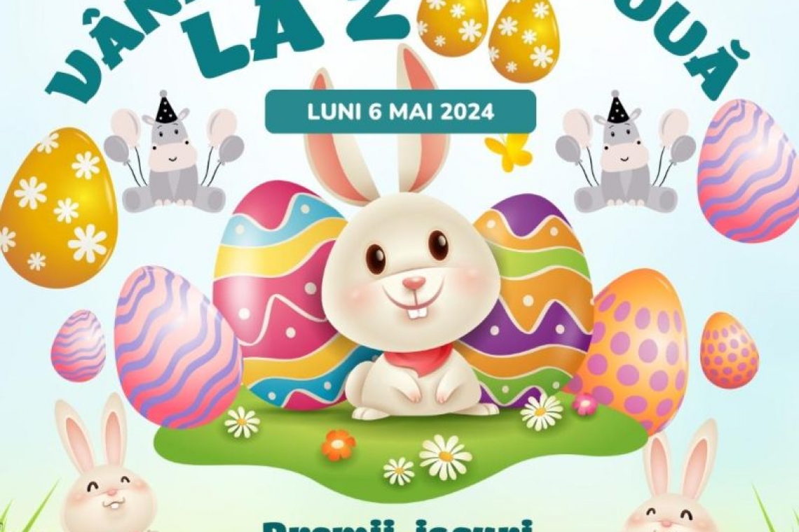 “Vânătoarea de ouă la ZOO”, eveniment organizat de Primăria Călărași în a doua zi de Paște