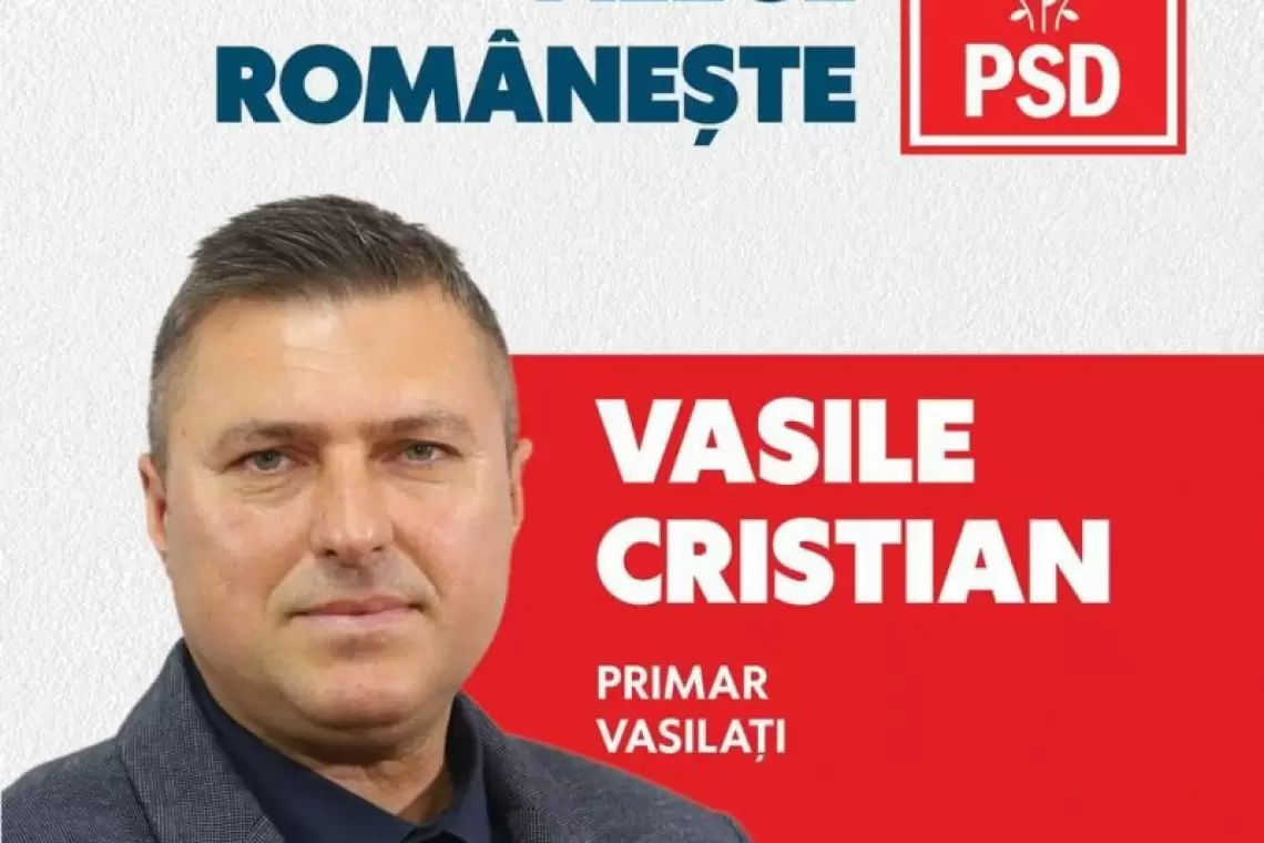 Cristian Vasile, candidatul susținut de PSD pentru Primăria Vasilați