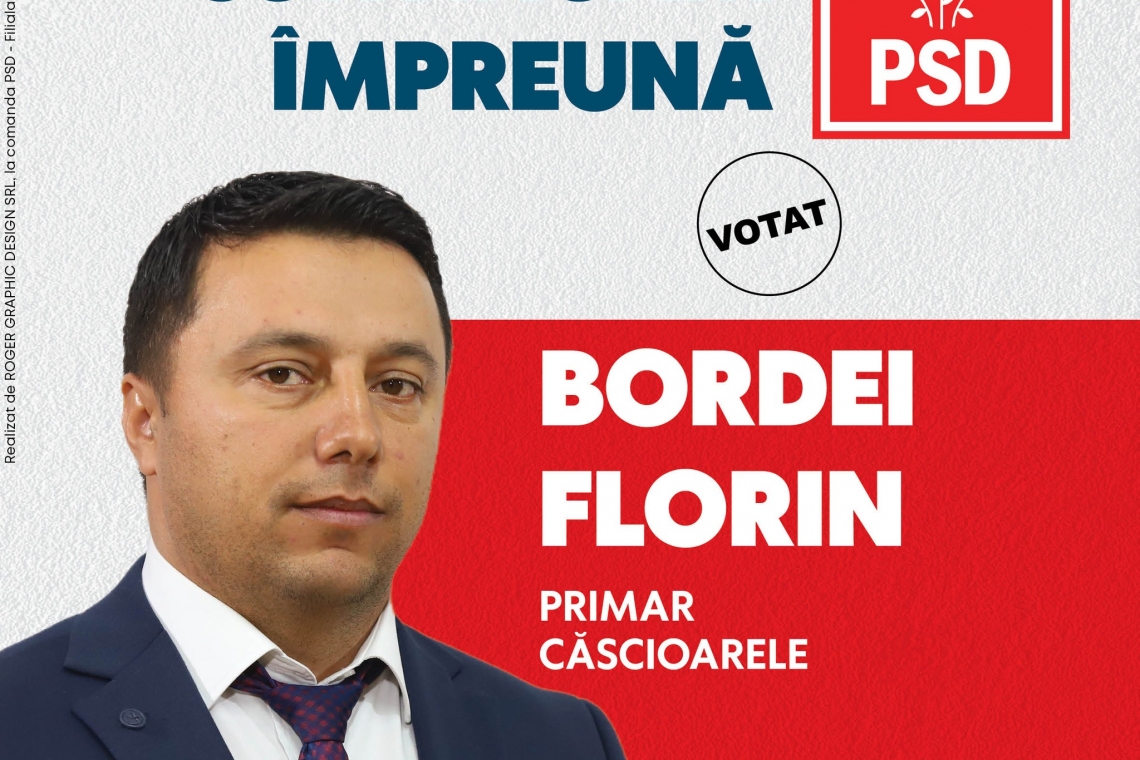 Căscioarele | Florin Bordei și-a consolidat mandatul de primar
