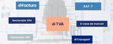 Modificări la nivelul sistemelor naționale digitale implementate de MF: sancțiunile pentru e-Transport și e-TVA se amână pentru 1 ianuarie 2025, iar utilizarea e-Factura în regim B2C devine obligatorie de la 1 iulie 2025 pentru institutele/centrele cultur