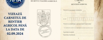 APIA | 2 septembrie 2024 este termenul final de vizare a carnetelor de rentă viageră