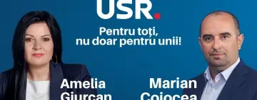 USR Călărași | Amelia Giurcan și Marian Cojocea deschid listele la parlamentare