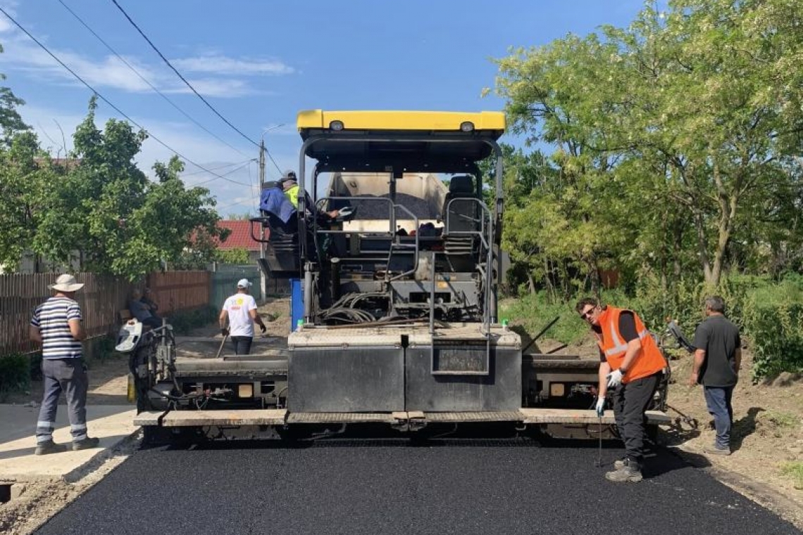 Independența | Modernizarea străzilor din satul Potcoava, aproape de finalizare