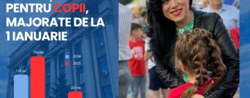 Alocațiile de stat pentru copii cresc de la 1 ianuarie 2025
