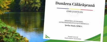 MEAT a acordat avizul de specialitate pentru înființarea celui de-al treilea OMD județean al României: „Dunărea Călărășeană”