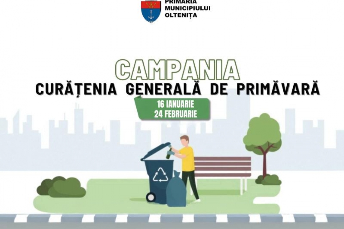 Oltenița | Primăria lansează Campania de Curățenie de Primăvară!
