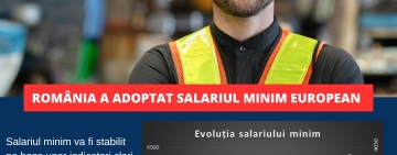 Salariul minim european, adoptat în România