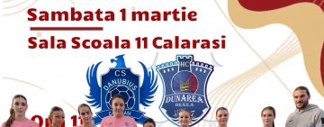 Handbal (F) | CS Danubius Călărași – HC Dunărea Brăila, sâmbătă, 1 martie, ora 11.00