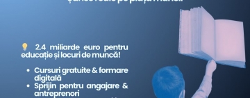 MIPE lansează în 2025 finanțări de aproape 2,4 miliarde euro pentru educație și locuri de muncă