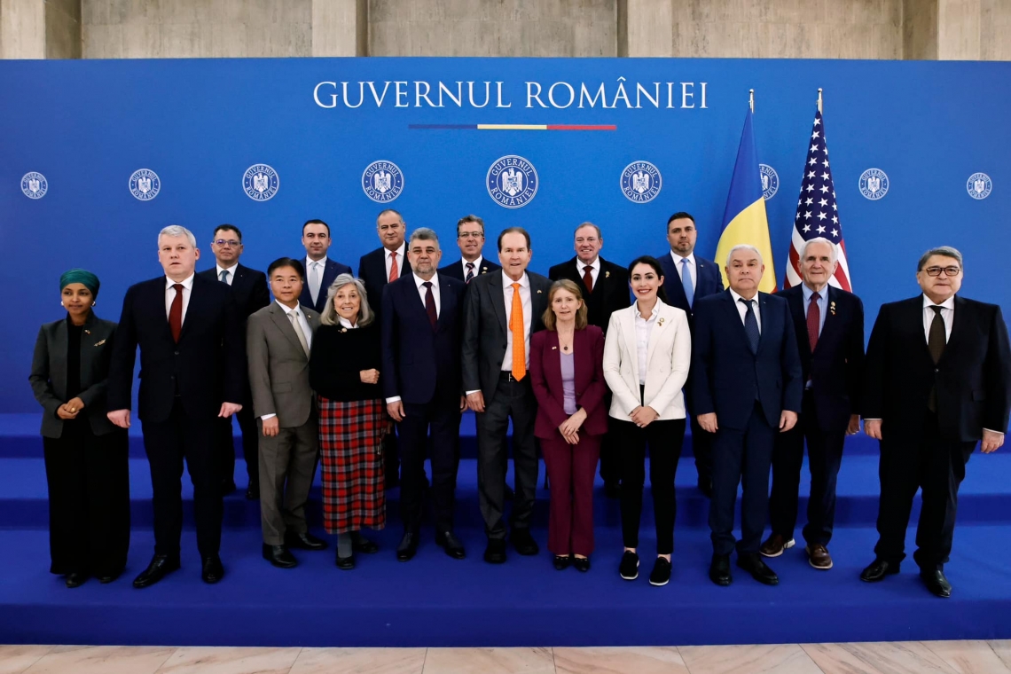 Marcel Ciolacu după întrevederea cu delegația Congresului SUA: România este interesată de consolidarea relației bilaterale excelente cu SUA