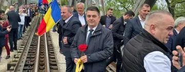  Vicepreședintele Laurențiu Ionescu, prezent la inaugurarea lucrărilor pentru primul pod peste Prut construit în ultimii 60 de ani