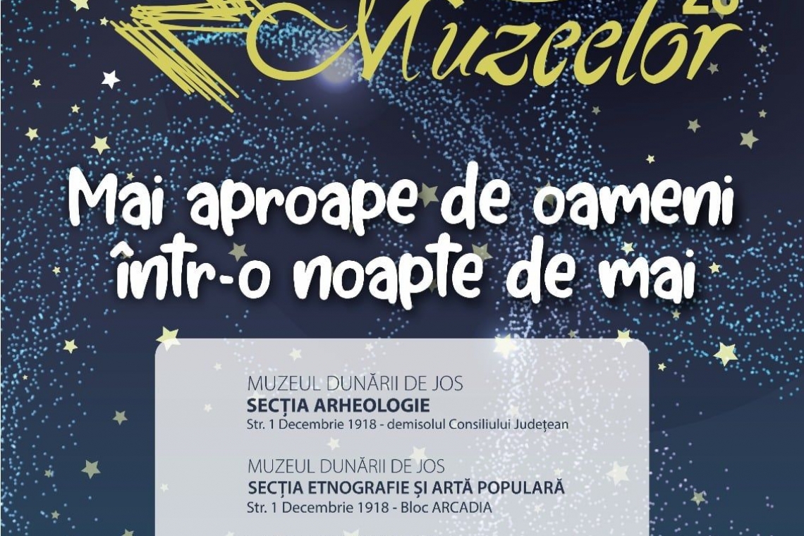 CJ Călărași | “Noaptea Muzeelor” – Sâmbătă, 17 mai, între orele 18.00 – 22.00