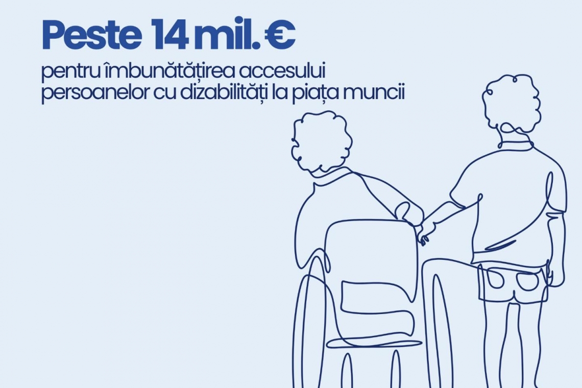 MIPE a lansat două apeluri de proiecte în valoare de peste 111 mil. euro pentru sprijinirea persoanelor cu dizabilități