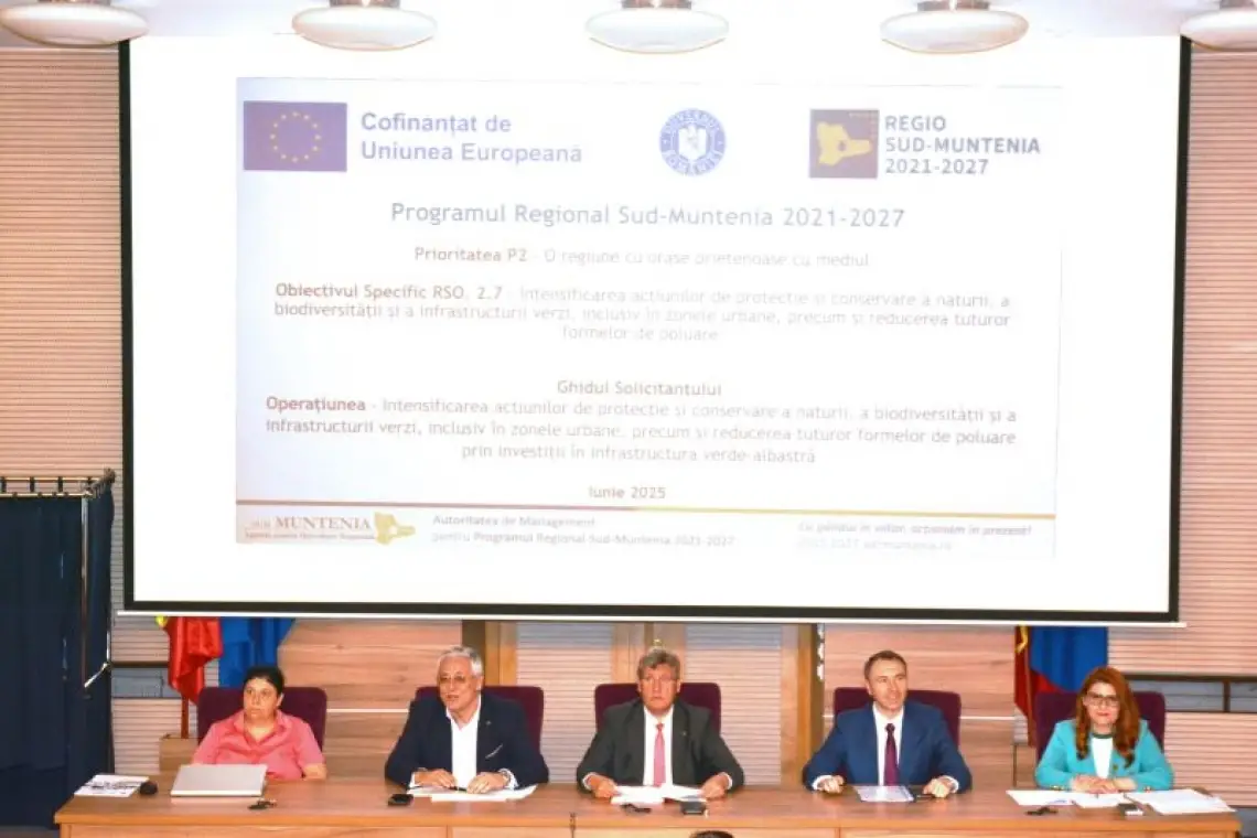 ADR Sud-Muntenia a prezentat oportunitățile de finanțare din Programul Regional Sud-Muntenia 2021-2027 în cadrul Colegiului Prefectural