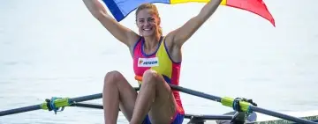 Două canotoare de la CSM Călărași, la startul CM U23 - Poznan