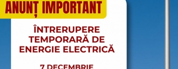 Oltenița | Informare privind întreruperea temporară a energiei electrice