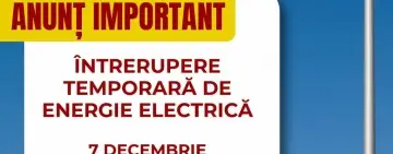 Oltenița | Informare privind întreruperea temporară a energiei electrice