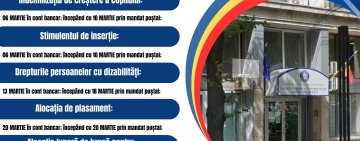 ANPIS: Plățile pentru beneficiile de asistență socială, efectuate mai devreme în luna martie