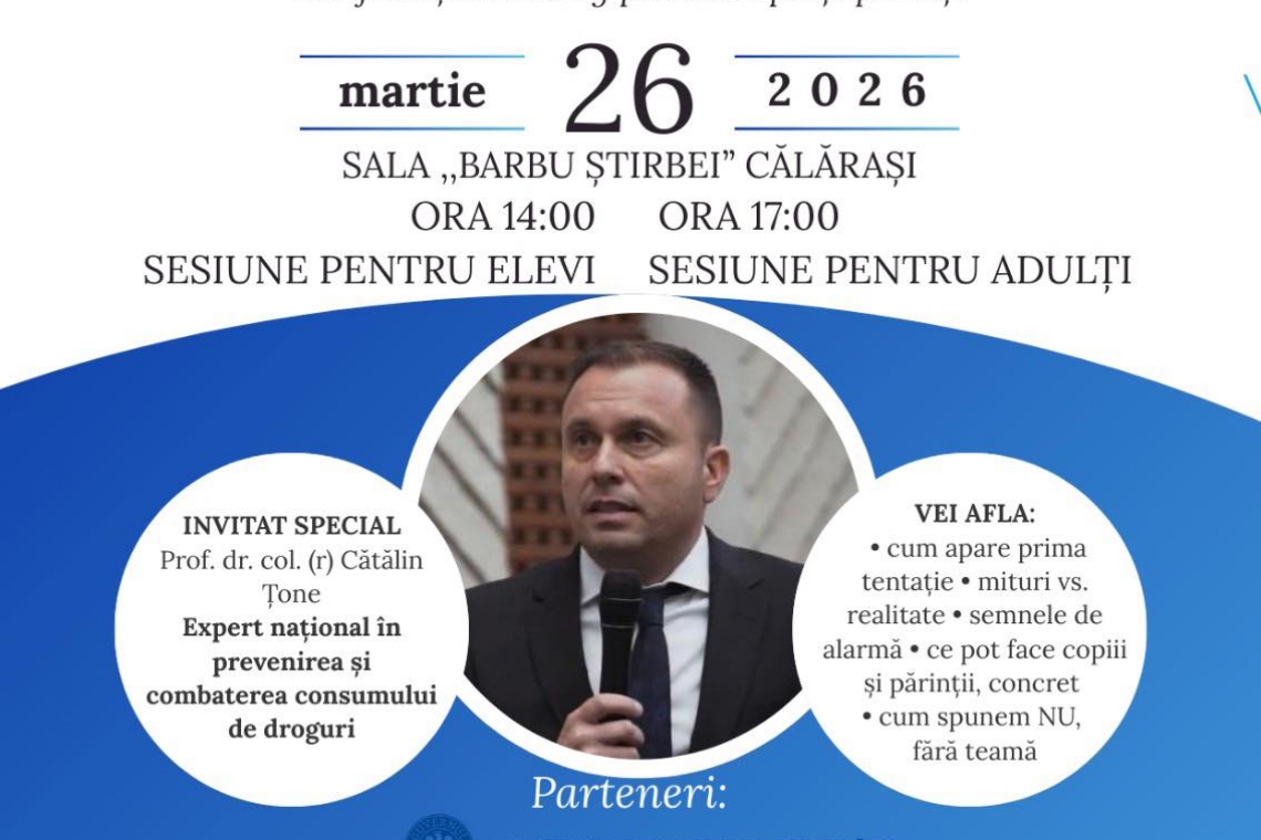 „Spune NU drogurilor: Educație, Dialog, Prevenție”
