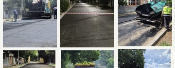 Oltenița | Se toarnă stratul final de asfalt pe străzile Mircea Eliade și Nicolae Bălcescu