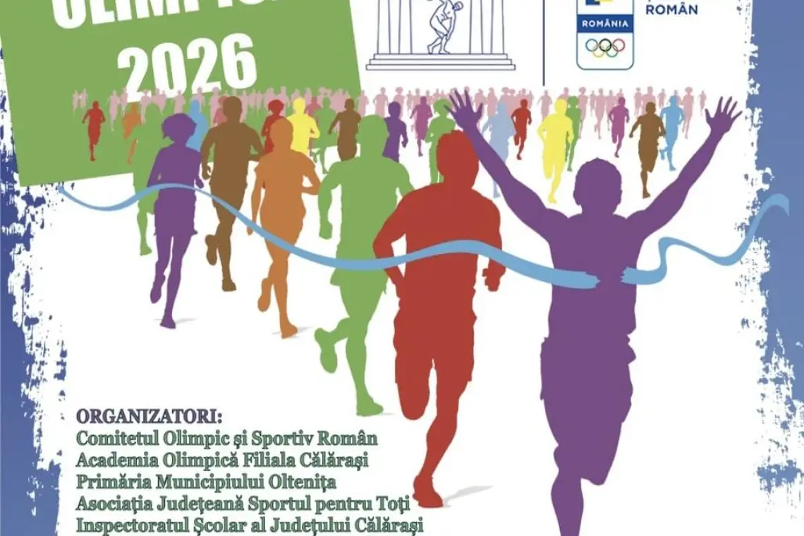Oltenița | Crosul Național „Ziua Olimpică 2026” va reuni joi, 4 iunie, toate generațiile pe Stadionul Municipal