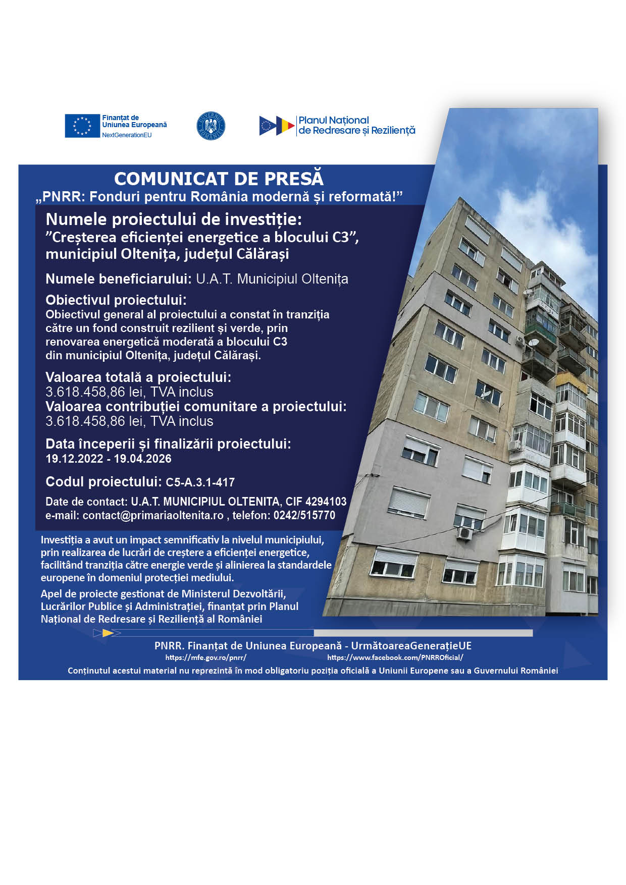 Comunicat presa online inchidere PNRR C3