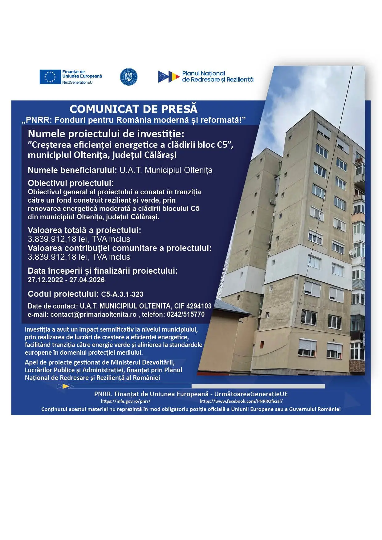 Comunicat presa online inchidere PNRR C5