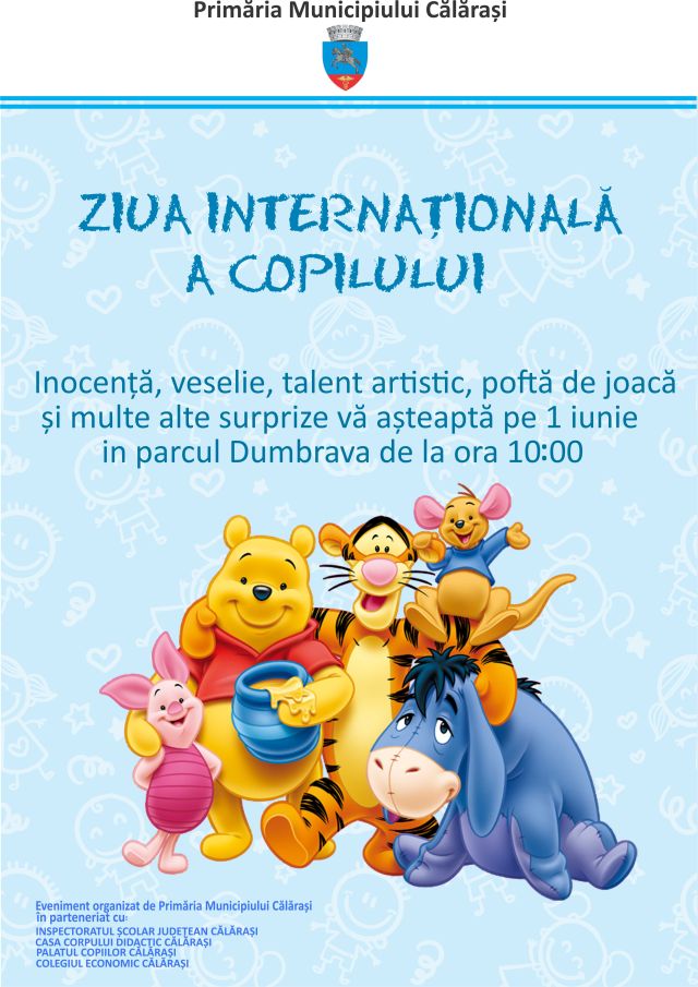 afis Ziua internationala a Copilului