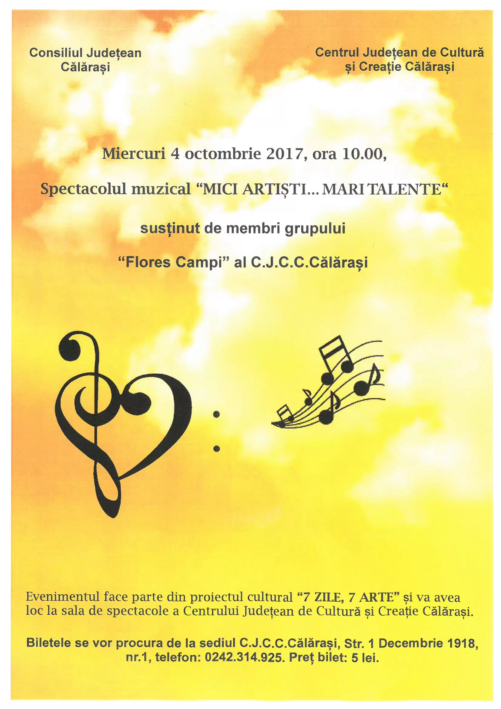 Miercuri 4 oct ora 10