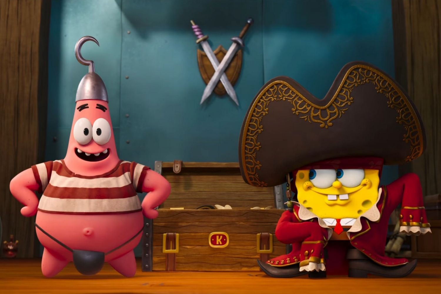spongebob pantaloni patrati aventura cu pirati 3d varianta dublata f