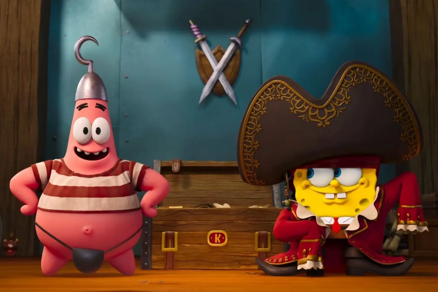 spongebob pantaloni patrati aventura cu pirati 3d varianta dublata f