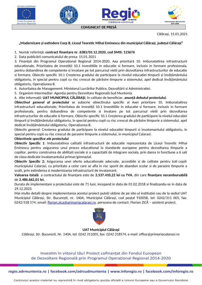 comunicateminescu15ianuarie