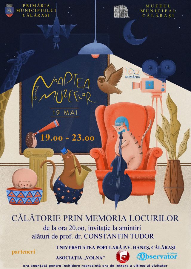 afis Noaptea Muzeelor 2018