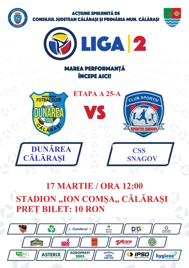 Afis Dunarea Sportul Snagov