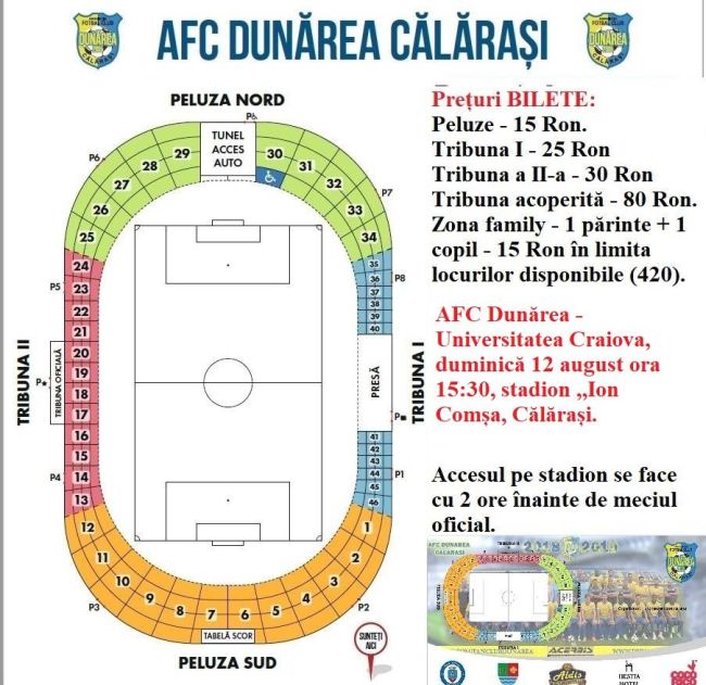 Bilete Dunarea Craiova