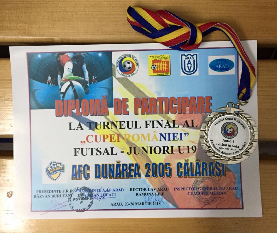 Cupa Romaniei U19 diploma